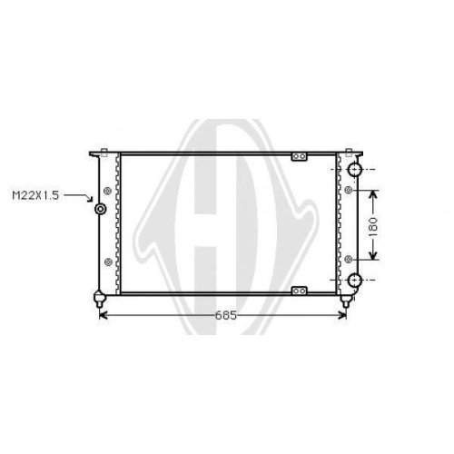 DIEDERICHS Радиатор, охлаждение двигателя DIEDERICHS Climate