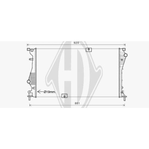 DIEDERICHS Radiateur, refroidissement du moteur DIEDERICHS Climate