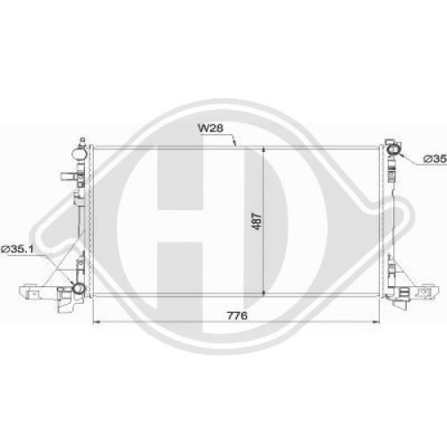 DIEDERICHS Radiator, engine cooling DIEDERICHS Climate