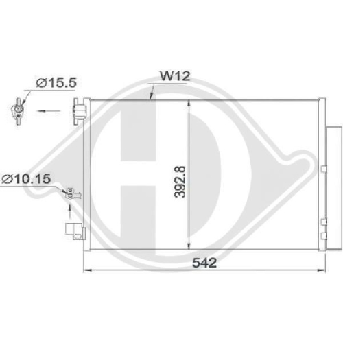 DIEDERICHS Condensor, airconditioning DIEDERICHS Climate