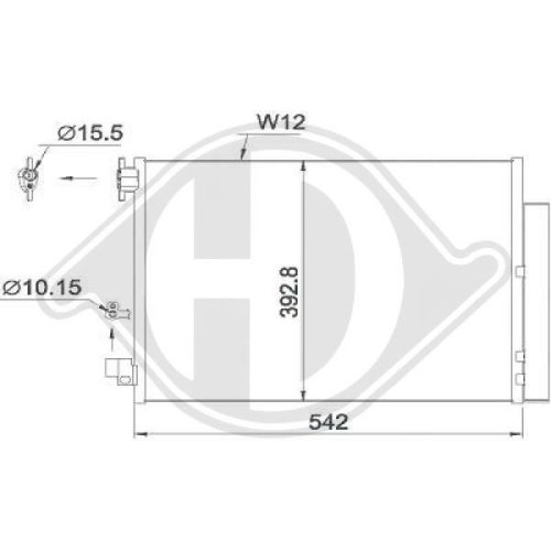 DIEDERICHS Condenser, air conditioning DIEDERICHS Climate