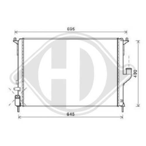 DIEDERICHS Radiateur, refroidissement du moteur DIEDERICHS Climate