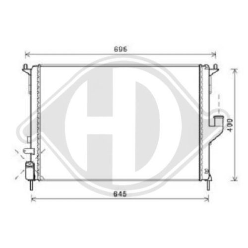 DIEDERICHS Radiator, engine cooling DIEDERICHS Climate