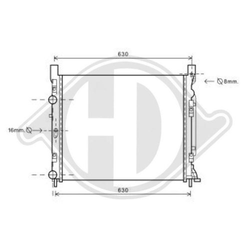 DIEDERICHS Radiateur, refroidissement du moteur DIEDERICHS Climate