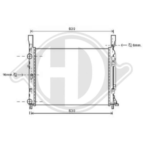 DIEDERICHS Radiator, engine cooling DIEDERICHS Climate