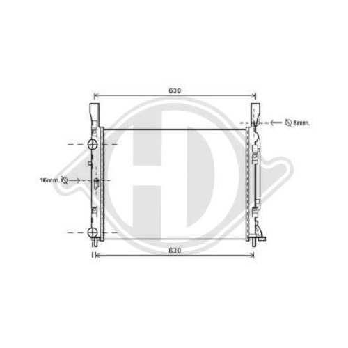 DIEDERICHS Radiator, engine cooling DIEDERICHS Climate
