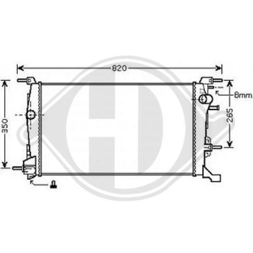 DIEDERICHS Radiator, engine cooling DIEDERICHS Climate