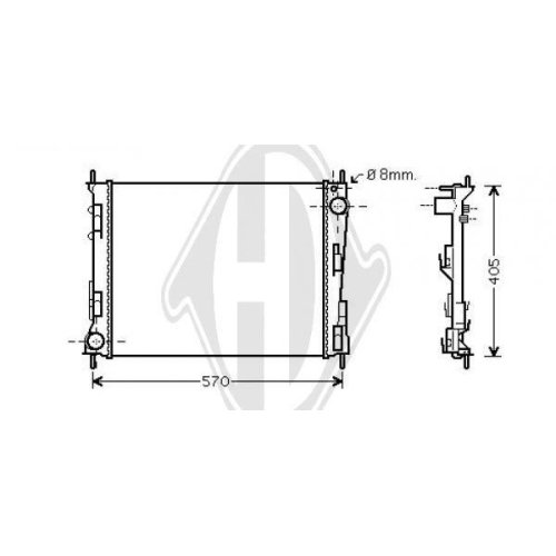 DIEDERICHS Radiateur, refroidissement du moteur DIEDERICHS Climate