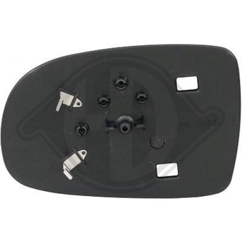 DIEDERICHS Vidro de espelho, espelho retrovisor exterior