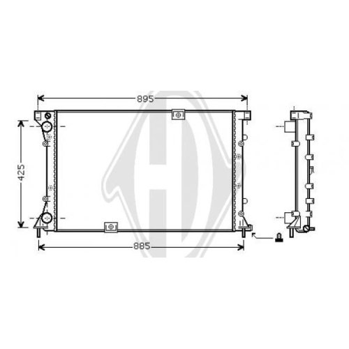 DIEDERICHS Radiator, engine cooling DIEDERICHS Climate