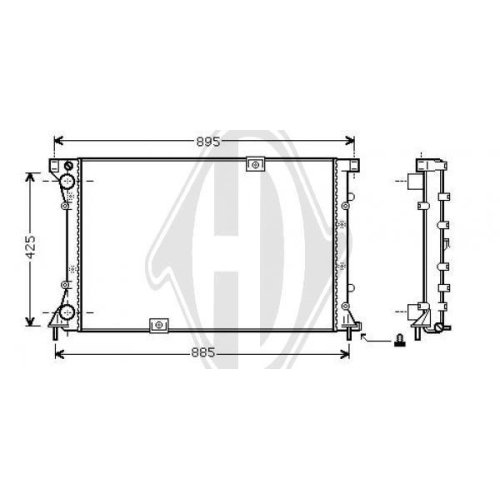 DIEDERICHS Радиатор, охлаждение двигателя DIEDERICHS Climate