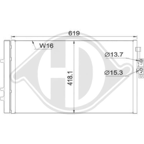 DIEDERICHS Condensor, airconditioning DIEDERICHS Climate