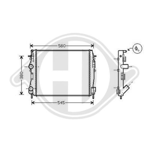 DIEDERICHS Radiator, engine cooling DIEDERICHS Climate