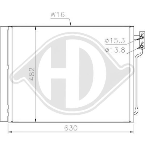 DIEDERICHS Condenser, air conditioning DIEDERICHS Climate