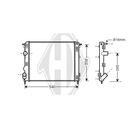 DIEDERICHS Radiator, engine cooling DIEDERICHS Climate