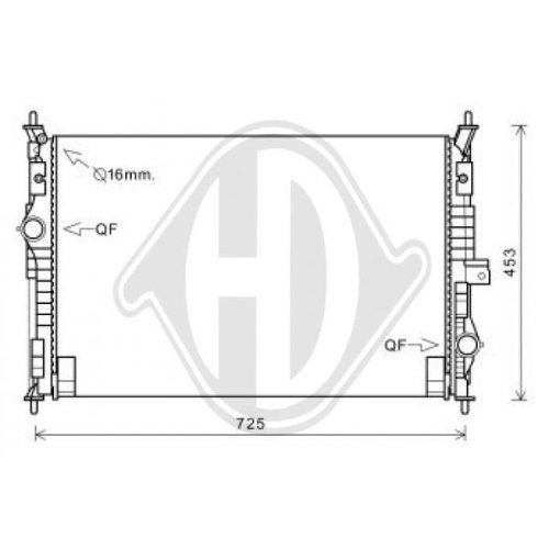 DIEDERICHS Radiator, engine cooling DIEDERICHS Climate