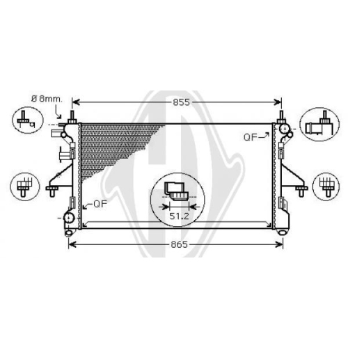 DIEDERICHS Radiator, engine cooling DIEDERICHS Climate