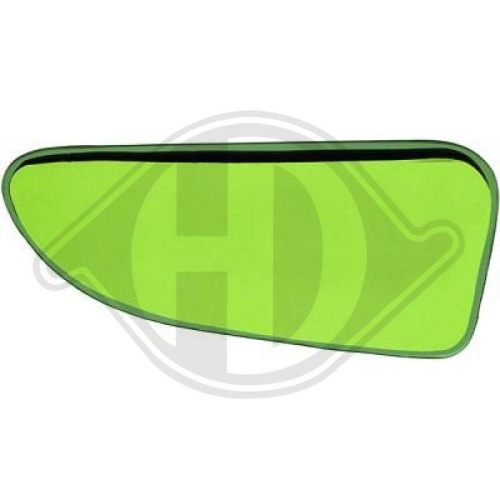 DIEDERICHS Vidro de espelho, espelho retrovisor exterior