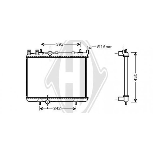 DIEDERICHS Radiator, engine cooling DIEDERICHS Climate