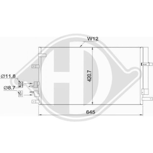 DIEDERICHS Condenser, air conditioning DIEDERICHS Climate