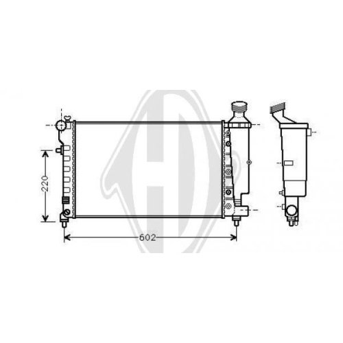 DIEDERICHS Radiateur, refroidissement du moteur DIEDERICHS Climate