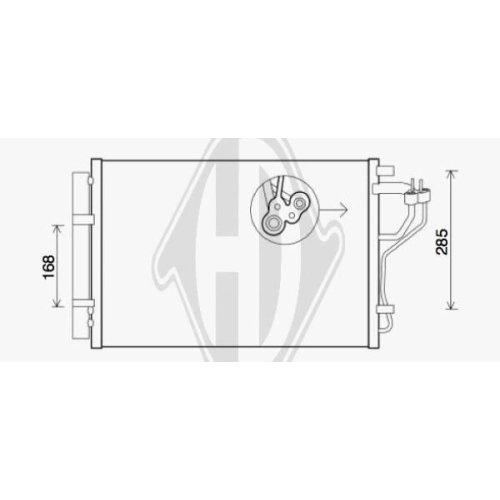 DIEDERICHS Condensor, airconditioning DIEDERICHS Climate