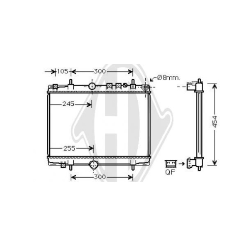 DIEDERICHS Radiator, engine cooling DIEDERICHS Climate