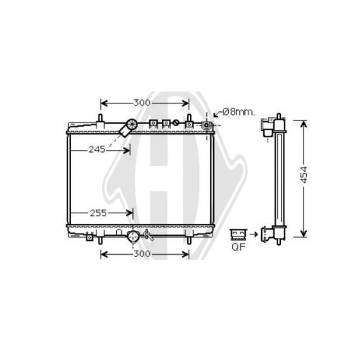 DIEDERICHS Radiator, engine cooling DIEDERICHS Climate