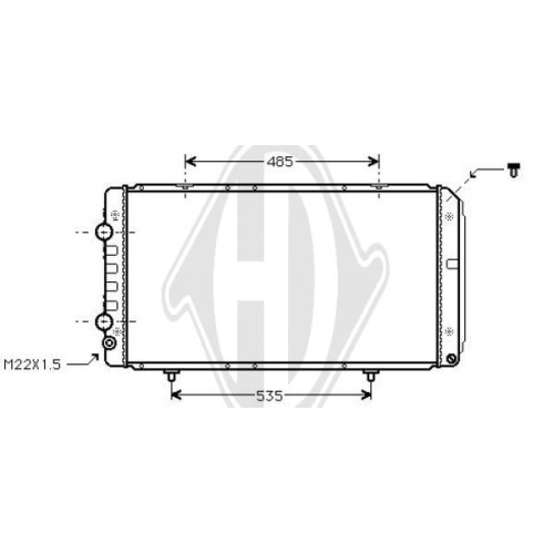 DIEDERICHS Radiator, engine cooling DIEDERICHS Climate