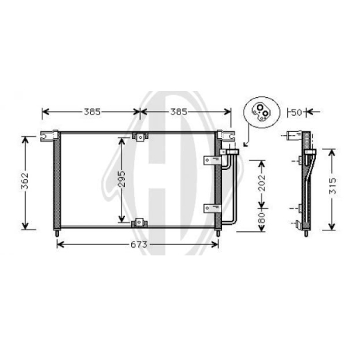 DIEDERICHS Condensor, airconditioning DIEDERICHS Climate