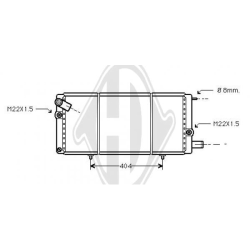 DIEDERICHS Radiator, engine cooling DIEDERICHS Climate