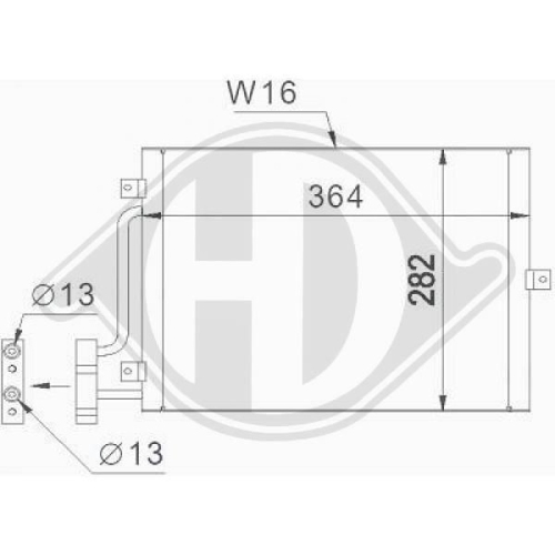 DIEDERICHS Condensor, airconditioning DIEDERICHS Climate