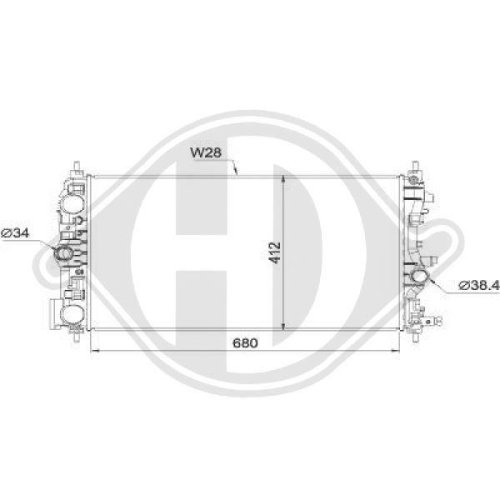 DIEDERICHS Radiateur, refroidissement du moteur DIEDERICHS Climate