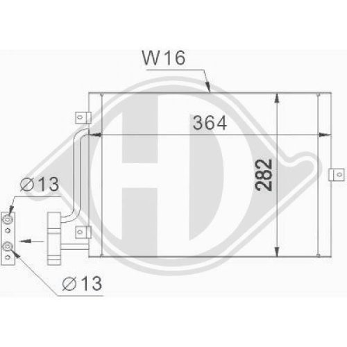 DIEDERICHS Condenser, air conditioning DIEDERICHS Climate