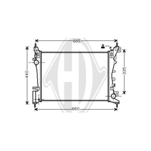 DIEDERICHS Radiator, engine cooling DIEDERICHS Climate