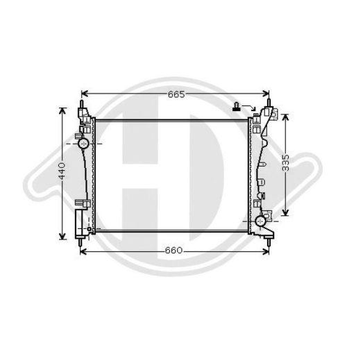 DIEDERICHS Radiador, refrigeración del motor DIEDERICHS Climate