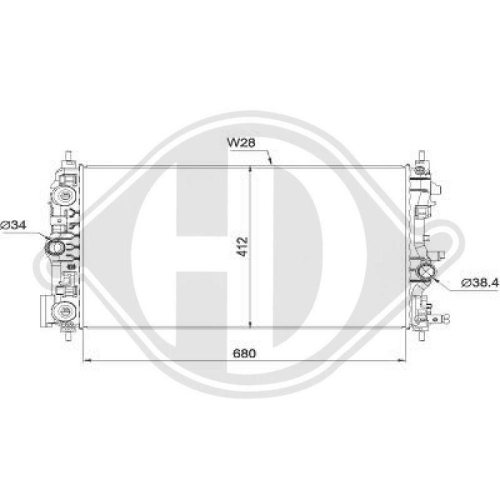 DIEDERICHS Radiateur, refroidissement du moteur DIEDERICHS Climate
