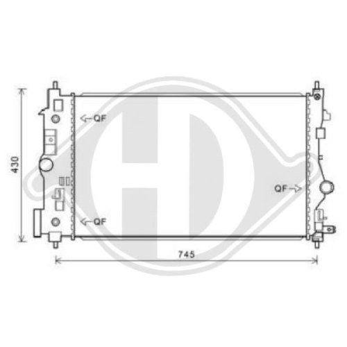 DIEDERICHS Radiator, engine cooling DIEDERICHS Climate