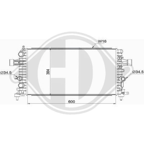 DIEDERICHS Radiator, engine cooling DIEDERICHS Climate