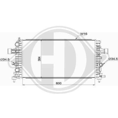 DIEDERICHS Radiateur, refroidissement du moteur DIEDERICHS Climate