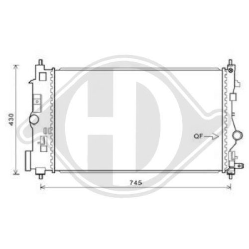 DIEDERICHS Radiateur, refroidissement du moteur DIEDERICHS Climate