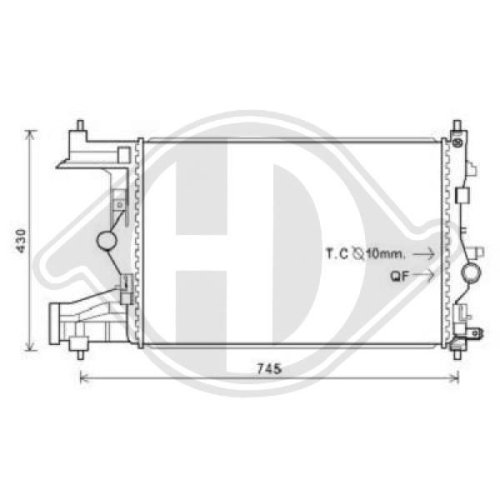 DIEDERICHS Radiator, engine cooling DIEDERICHS Climate