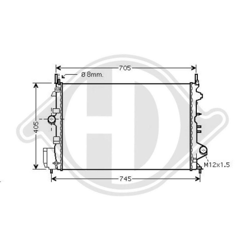 DIEDERICHS Radiateur, refroidissement du moteur DIEDERICHS Climate