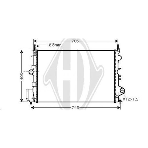 DIEDERICHS Radiateur, refroidissement du moteur DIEDERICHS Climate