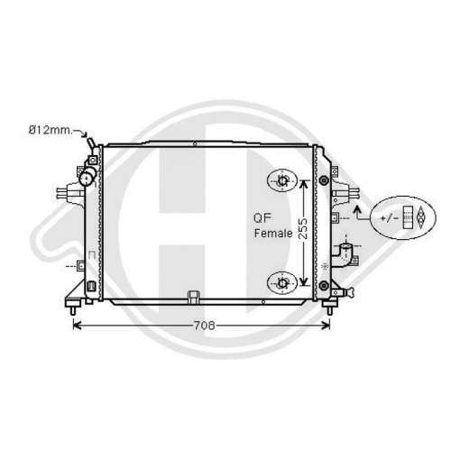 DIEDERICHS Radiateur, refroidissement du moteur DIEDERICHS Climate
