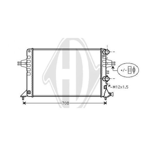 DIEDERICHS Radiateur, refroidissement du moteur DIEDERICHS Climate