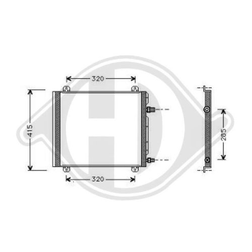 DIEDERICHS Condensor, airconditioning DIEDERICHS Climate