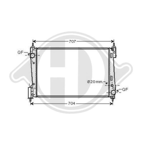 DIEDERICHS Radiator, engine cooling DIEDERICHS Climate