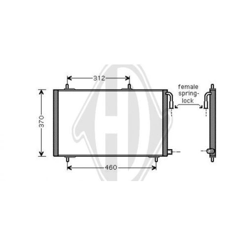 DIEDERICHS Condensor, airconditioning DIEDERICHS Climate