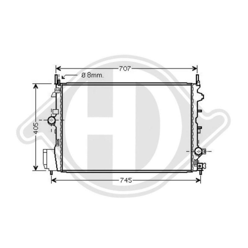 DIEDERICHS Radiateur, refroidissement du moteur DIEDERICHS Climate